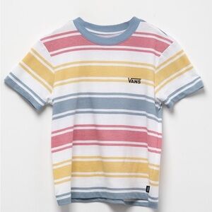 VANS Gianna Stripe Girls Boxy Tee. Size 10/12Y